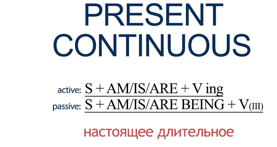 Время Present Continous